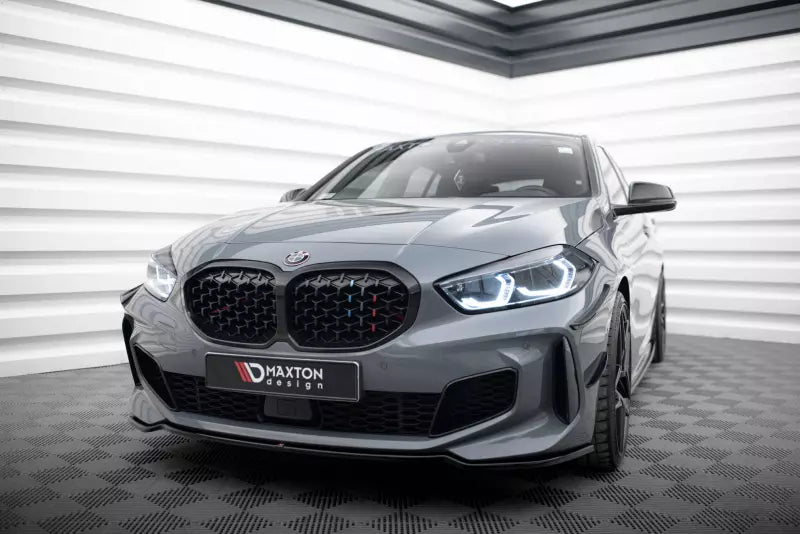 Maxton Design Frontlippe V.4 für BMW 1er F40 M Paket / M135i Hochglanz schwarz – Ansicht 1