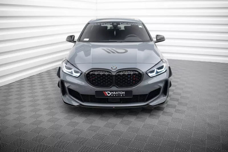 Maxton Design Frontlippe V.4 für BMW 1er F40 M Paket / M135i Hochglanz schwarz – Ansicht 2