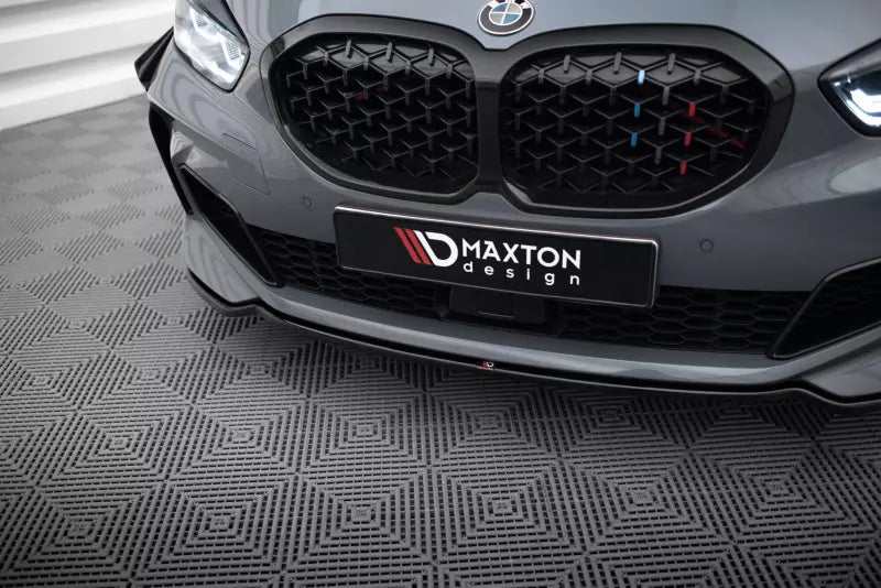 Maxton Design Frontlippe V.4 für BMW 1er F40 M Paket / M135i Hochglanz schwarz – Ansicht 3