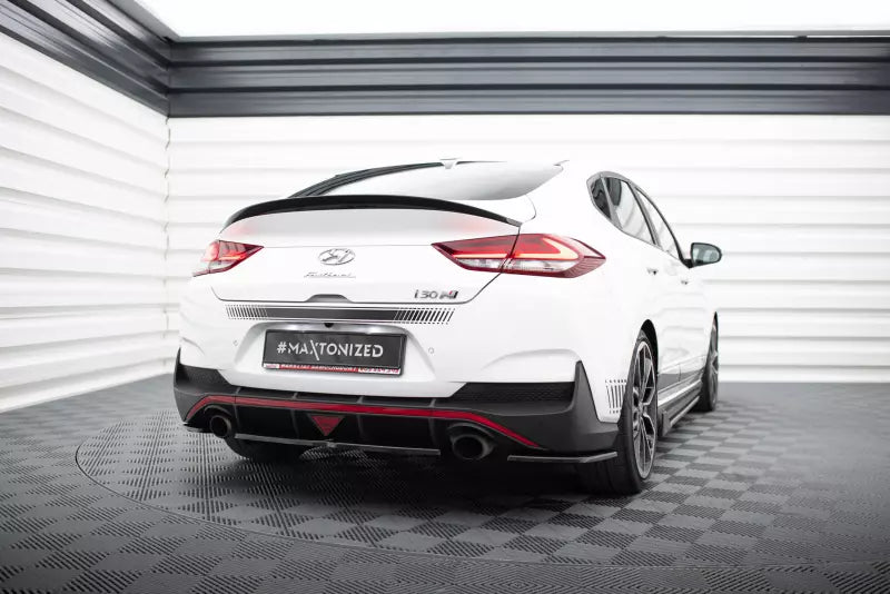 Maxton Design Diffusor Flaps für Hyundai I30 N Mk3 Fastback Hochglanz schwarz – Ansicht 2