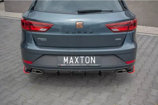 Maxton Design Heckdiffusor für Seat Leon 3 (Typ 5F) Cupra ST Facelift Hochglanz schwarz – Ansicht 1
