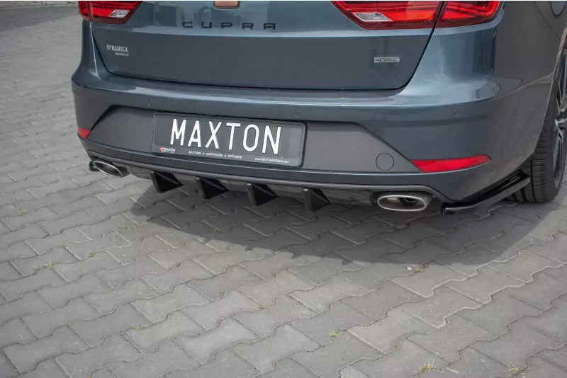 Maxton Design Heckdiffusor für Seat Leon 3 (Typ 5F) Cupra ST Facelift Hochglanz schwarz – Ansicht 3