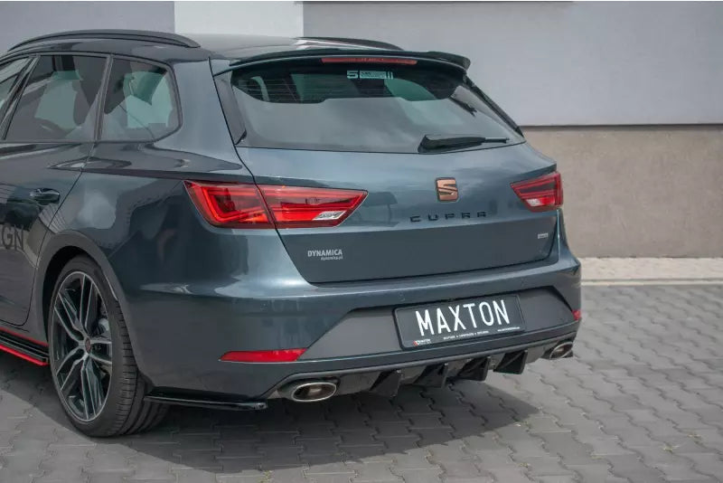 Maxton Design Diffusor Flaps für Seat Leon 3 (Typ 5F) Cupra ST Facelift Hochglanz schwarz – Ansicht 3
