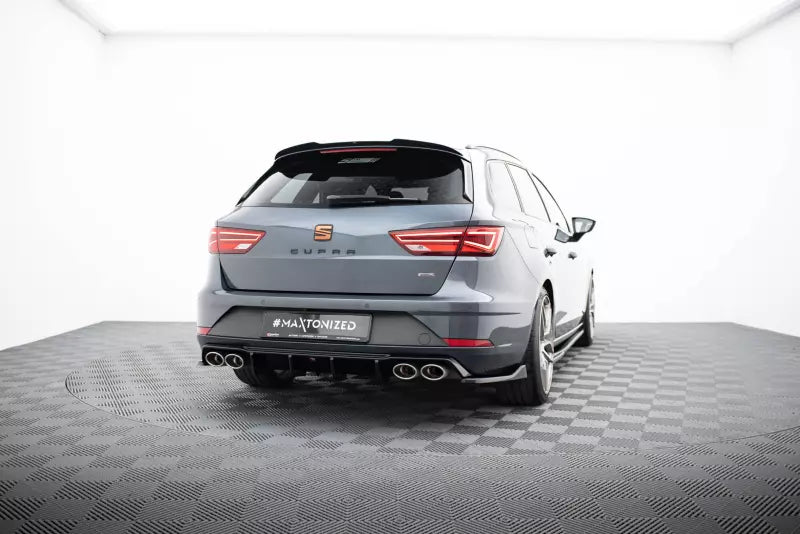 Maxton Design Heckspoiler Lippe für Seat Leon 3 (Typ 5F) Cupra ST 2012-2020 Hochglanz schwarz – Ansicht 2