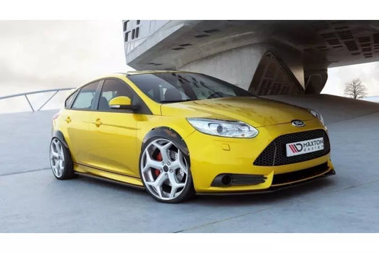 Maxton Design Kotflügel Verbreiterung für Ford Focus ST Mk3 Hochglanz schwarz – Ansicht 1