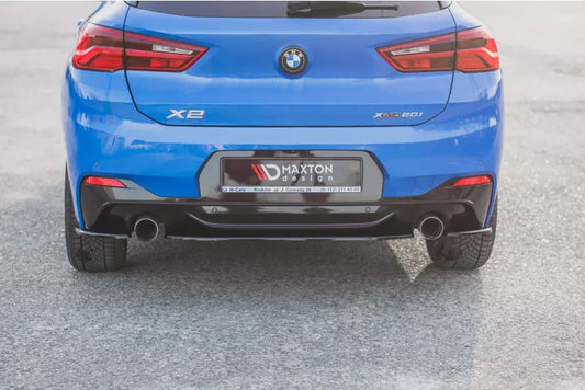 Maxton Design Heckdiffusor für BMW X2 F39 M Paket Hochglanz schwarz – Ansicht 1