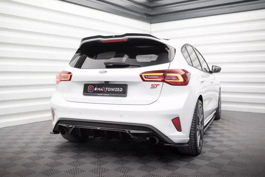 Maxton Design Diffusor Flaps V.1 für Ford Focus ST Mk4 Hochglanz schwarz – Ansicht 1
