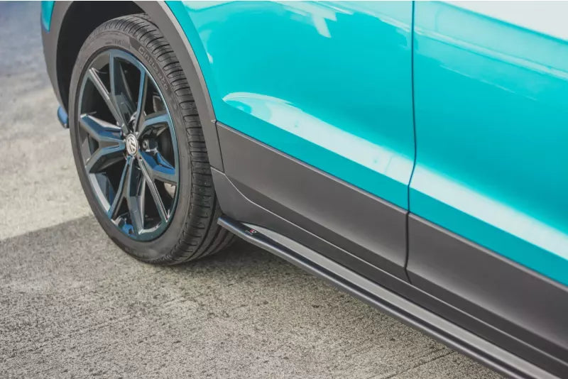 Maxton Design Seitenschweller (Paar) für VW T-Cross Hochglanz schwarz – Ansicht 4