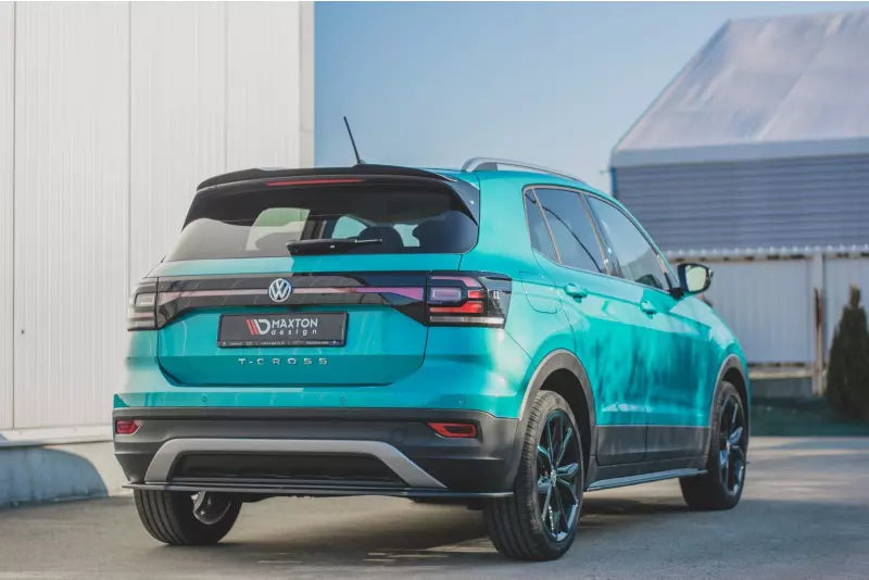 Maxton Design Heckspoiler Lippe für VW T-Cross Hochglanz schwarz – Ansicht 2