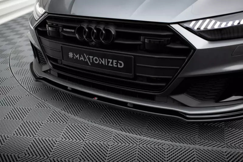 Maxton Design Frontlippe V.2 für Audi A7 C8 S-Line Hochglanz schwarz – Ansicht 3