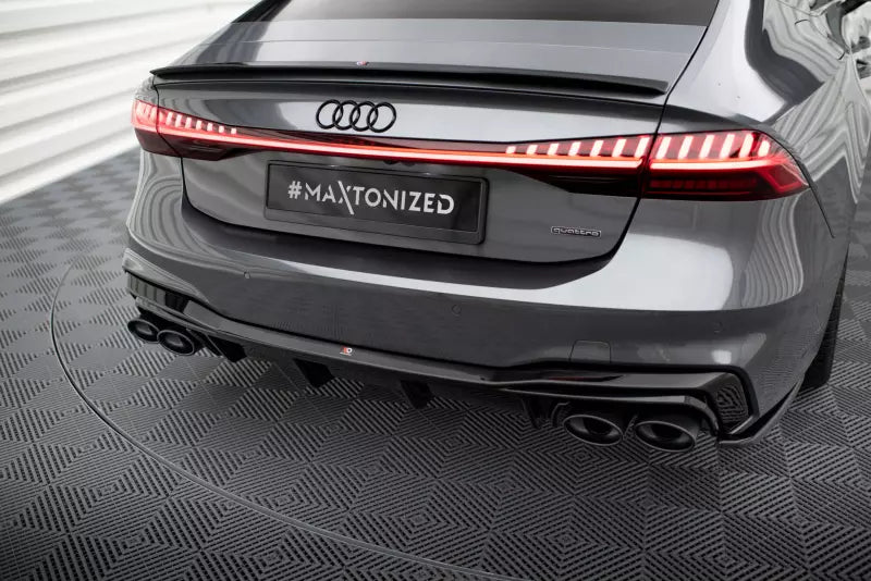 Maxton Design Heckdiffusor für Audi A7 C8 S-Line Hochglanz schwarz – Ansicht 1