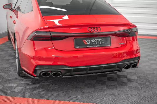 Maxton Design Heckdiffusor V.2 für Audi A7 C8 S-Line Hochglanz schwarz – Ansicht 1
