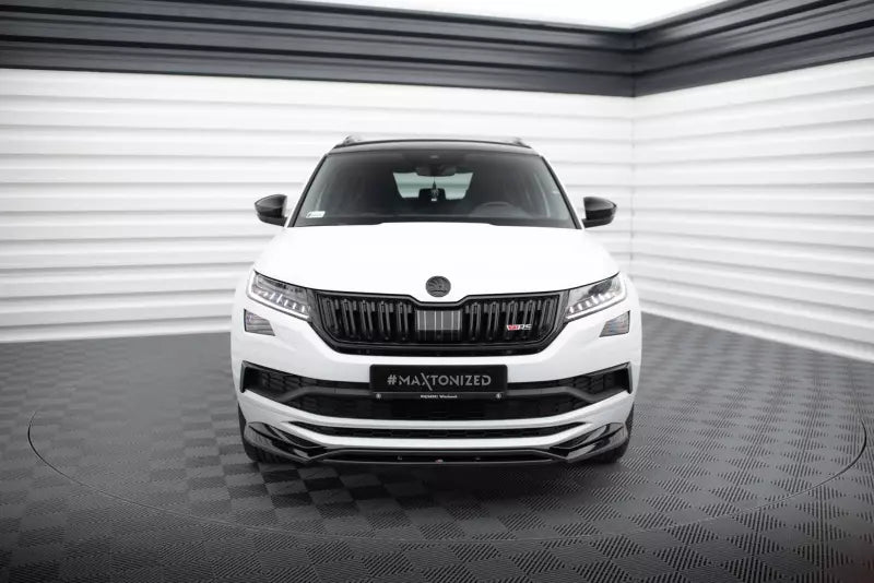 Maxton Design Frontlippe für Skoda Kodiaq Sportline Hochglanz schwarz – Ansicht 2