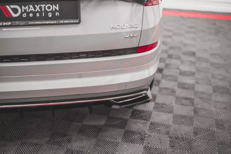 Maxton Design Diffusor Flaps V.2 für Skoda Kodiaq Sportline Hochglanz schwarz – Ansicht 1