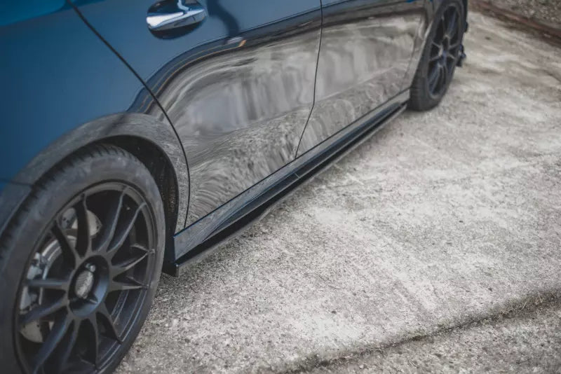 Maxton Design Seitenschweller (Paar) für Mercedes A35 AMG W177 Hochglanz schwarz – Ansicht 3
