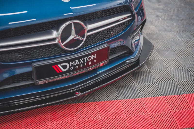 Maxton Design Frontlippe V.3 für Mercedes A-Klasse 35 AMG Aero W177 (2018-2023) Hochglanz schwarz – Ansicht 4