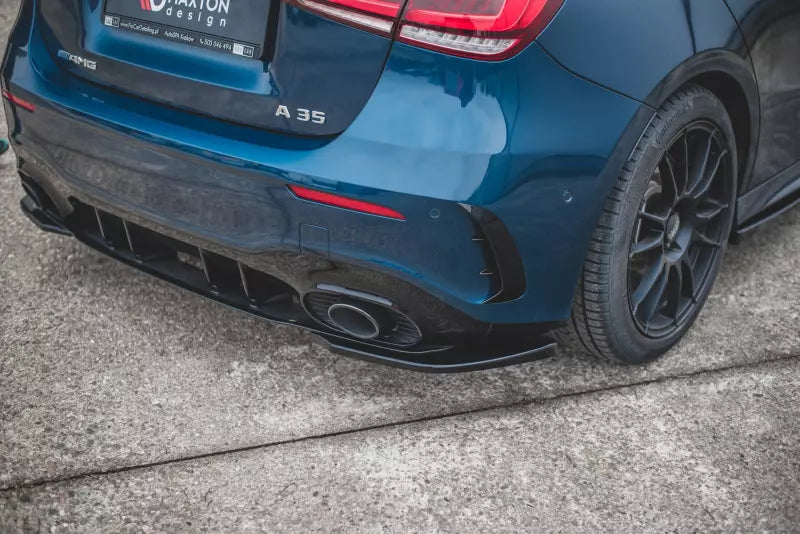 Maxton Design Diffusor Flaps für Mercedes A35 AMG W177 Hochglanz schwarz – Ansicht 1