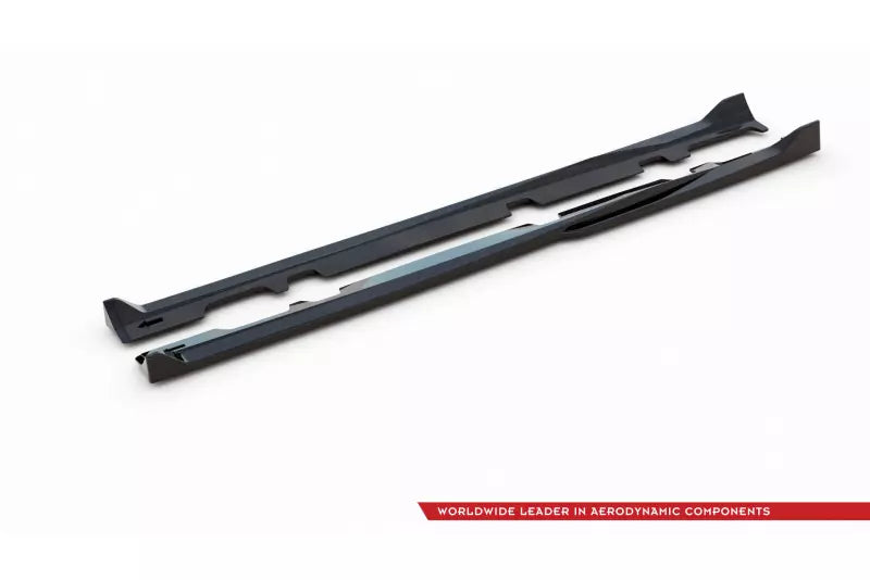 Maxton Design Seitenschweller (Paar) V.1 für Ford Fiesta ST Mk8 Hochglanz schwarz – Ansicht 4