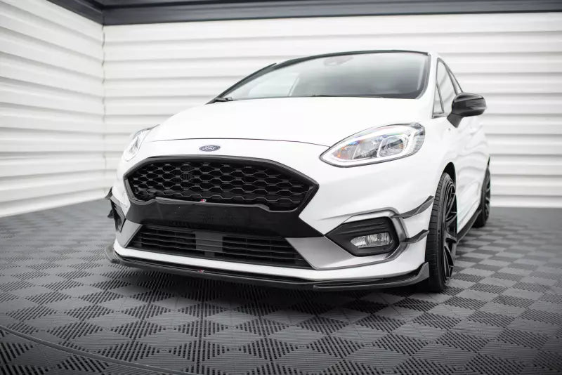 Maxton Design Frontlippe V.1 für Ford Fiesta ST Mk8 Hochglanz schwarz – Ansicht 1
