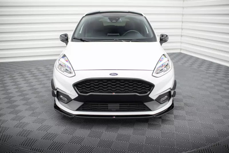 Maxton Design Frontlippe V.1 für Ford Fiesta ST Mk8 Hochglanz schwarz – Ansicht 2