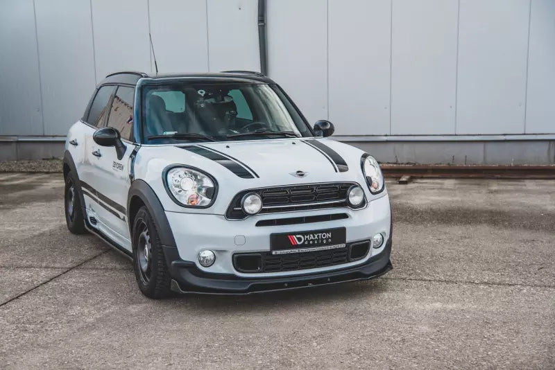 Maxton Design Frontlippe für Mini Countryman Mk1 JCW Hochglanz schwarz – Ansicht 1
