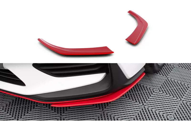 Maxton Design Frontlippe für Hyundai I30 N Mk3 Hatchback / Fastback Hochglanz rot – Ansicht 1