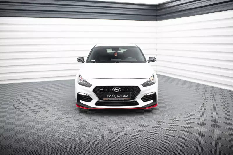 Maxton Design Frontlippe für Hyundai I30 N Mk3 Hatchback / Fastback Hochglanz rot – Ansicht 2
