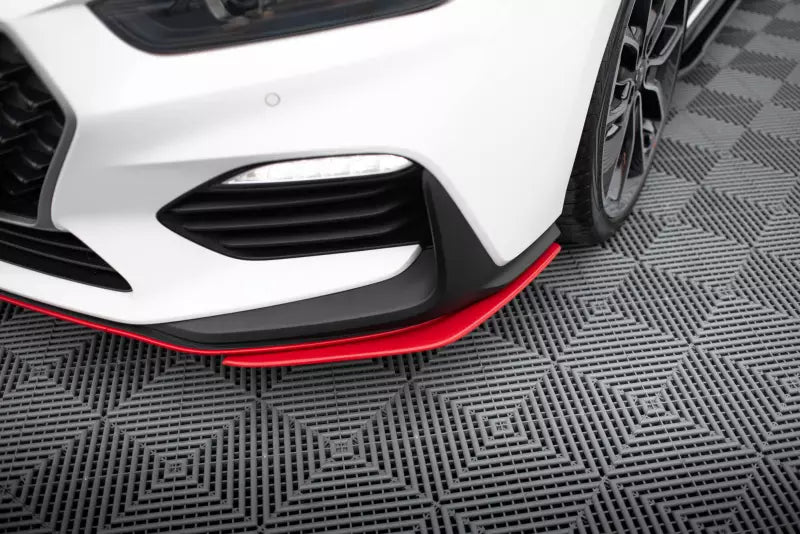 Maxton Design Frontlippe für Hyundai I30 N Mk3 Hatchback / Fastback Hochglanz rot – Ansicht 4