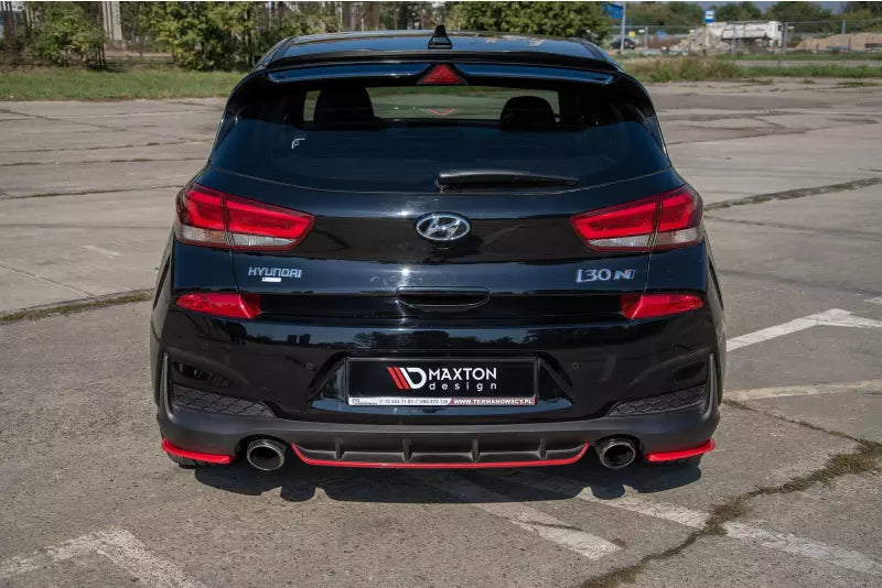 Maxton Design Diffusor Flaps V.2 für Hyundai I30 N Mk3 Hatchback rot – Ansicht 3