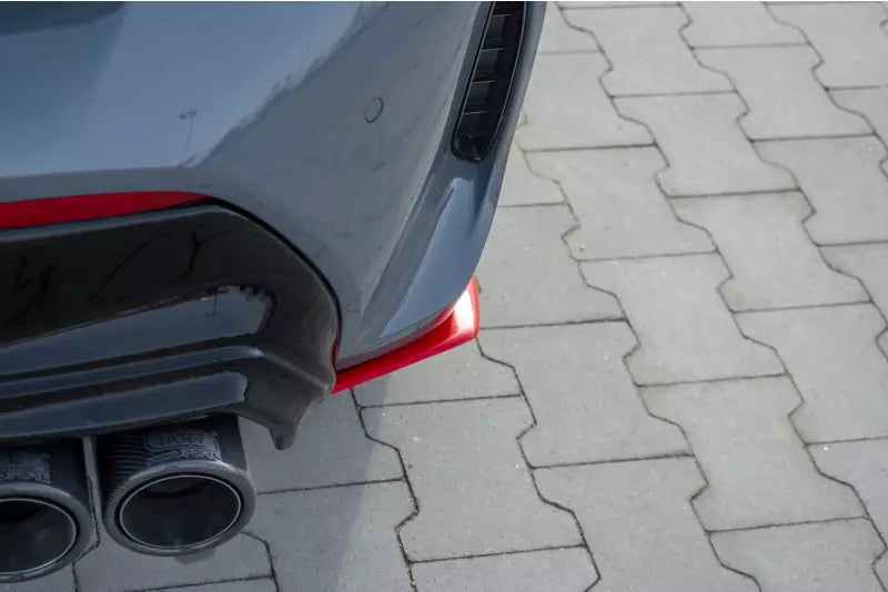 Maxton Design Diffusor Flaps V.2 für BMW 1er F40 M Paket rot – Ansicht 1