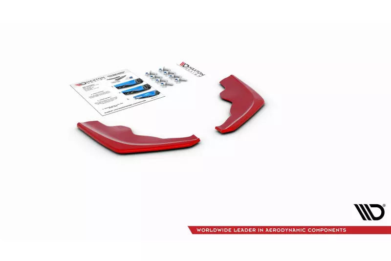 Maxton Design Diffusor Flaps V.2 für BMW 1er F40 M Paket rot – Ansicht 4
