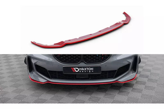 Maxton Design Frontlippe V.4 für BMW 1er F40 M Paket / M135i Hochglanz rot – Ansicht 1