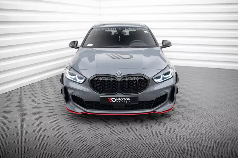 Maxton Design Frontlippe V.4 für BMW 1er F40 M Paket / M135i Hochglanz rot – Ansicht 2