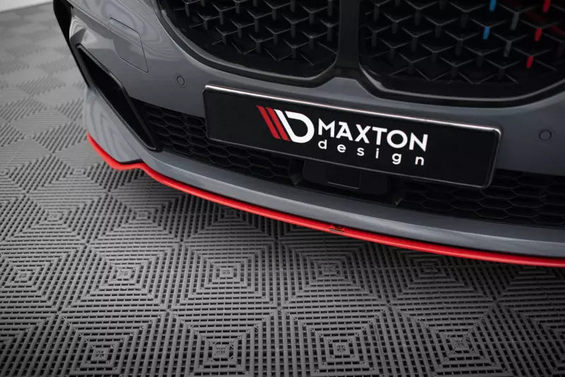 Maxton Design Frontlippe V.4 für BMW 1er F40 M Paket / M135i Hochglanz rot – Ansicht 3