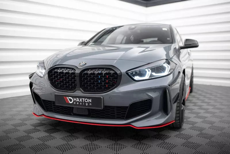 Maxton Design Frontlippe V.4 für BMW 1er F40 M Paket / M135i Hochglanz rot – Ansicht 4