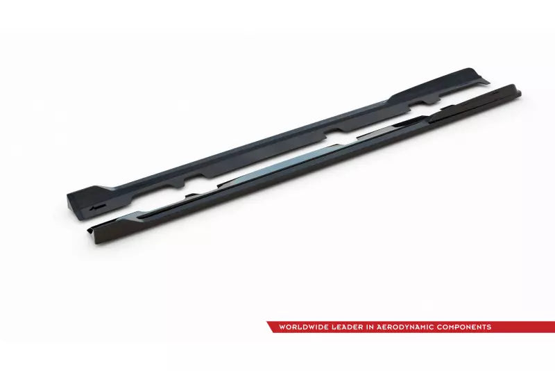 Maxton Design Seitenschweller (Paar) V.3 für Ford Fiesta ST / ST-Line Mk8 Hochglanz schwarz – Ansicht 4