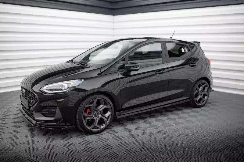 Maxton Design Seitenschweller (Paar) V.2 für Ford Fiesta ST / ST-Line Mk8 Hochglanz schwarz – Ansicht 3