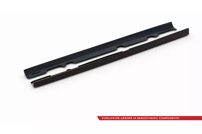 Maxton Design Seitenschweller (Paar) V.2 für Ford Fiesta ST / ST-Line Mk8 Hochglanz schwarz – Ansicht 4