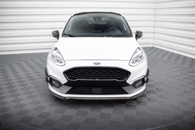 Maxton Design Frontlippe V.6 für Ford Fiesta ST / ST-Line Mk8 Hochglanz schwarz – Ansicht 2