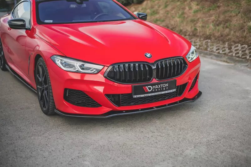 Maxton Design Frontlippe V.1 für BMW 8er M-Paket Cabrio G14, Coupe G15, Grand Coupe G16 Hochglanz schwarz – Ansicht 1