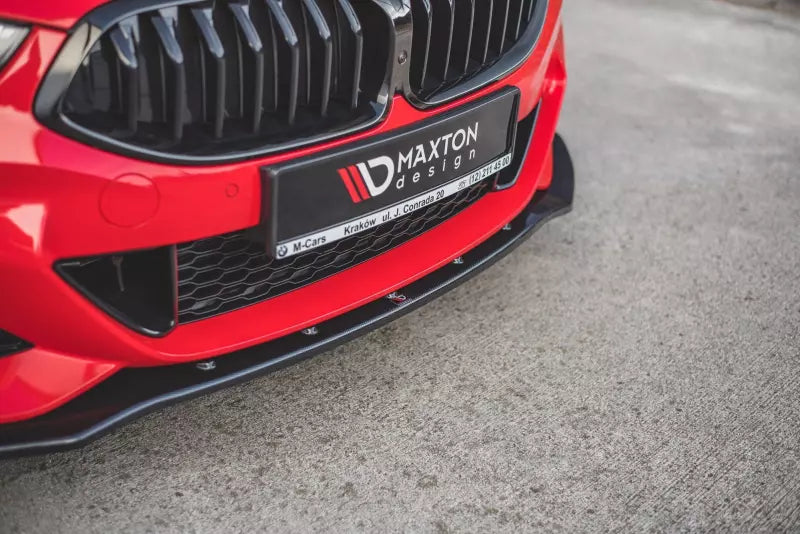 Maxton Design Frontlippe V.1 für BMW 8er M-Paket Cabrio G14, Coupe G15, Grand Coupe G16 Hochglanz schwarz – Ansicht 2