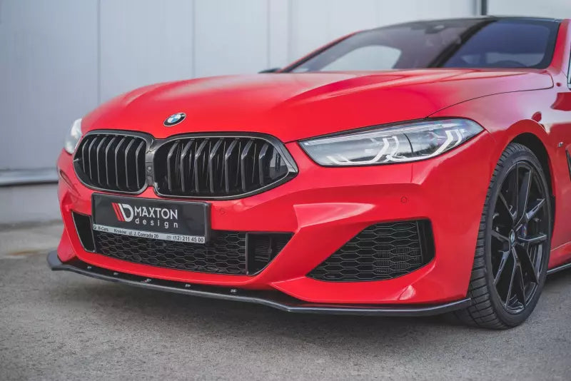 Maxton Design Frontlippe V.1 für BMW 8er M-Paket Cabrio G14, Coupe G15, Grand Coupe G16 Hochglanz schwarz – Ansicht 3