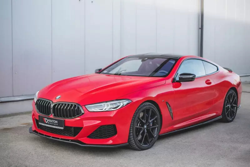 Maxton Design Frontlippe V.1 für BMW 8er M-Paket Cabrio G14, Coupe G15, Grand Coupe G16 Hochglanz schwarz – Ansicht 4