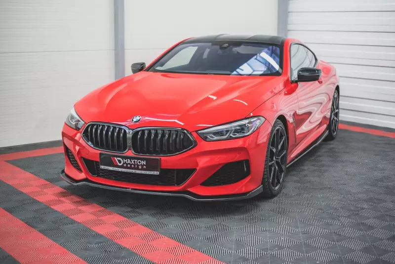 Maxton Design Frontlippe V.2 fürBMW 8er M-Paket Cabrio G14, Coupe G15, Grand Coupe G16 Hochglanz schwarz – Ansicht 1