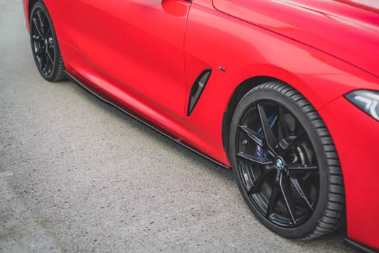 Maxton Design Seitenschweller (Paar) für BMW 8 Coupe M-Pack G15 / M8 F92 Hochglanz schwarz – Ansicht 1