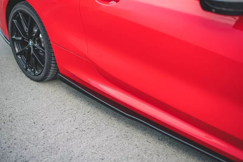 Maxton Design Seitenschweller (Paar) für BMW 8 Coupe M-Pack G15 / M8 F92 Hochglanz schwarz – Ansicht 3