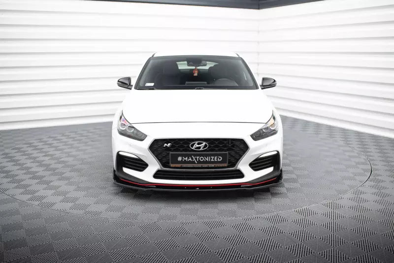Maxton Design Frontlippe V.3 für Hyundai I30 N Mk3 Hatchback/ Fastback Hochglanz schwarz – Ansicht 2