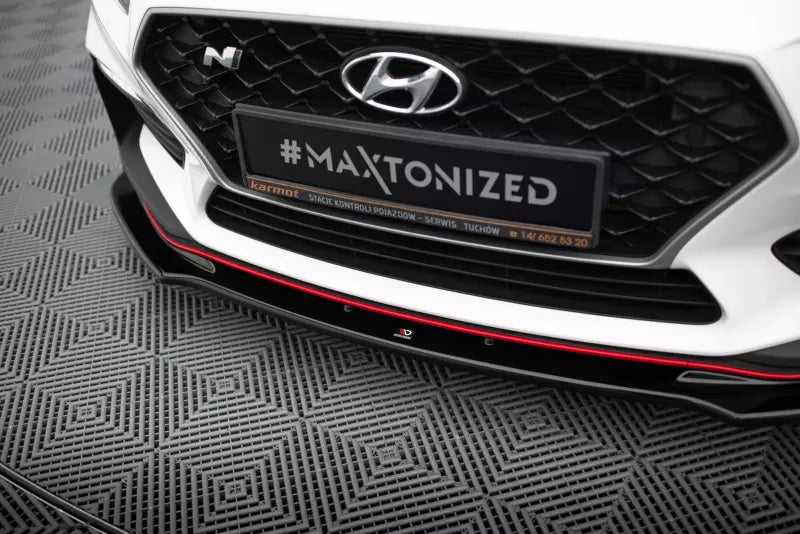 Maxton Design Frontlippe V.3 für Hyundai I30 N Mk3 Hatchback/ Fastback Hochglanz schwarz – Ansicht 3