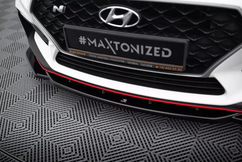Maxton Design Frontlippe V.4 für Hyundai I30 N Mk3 Hatchback/ Fastback Hochglanz schwarz – Ansicht 3
