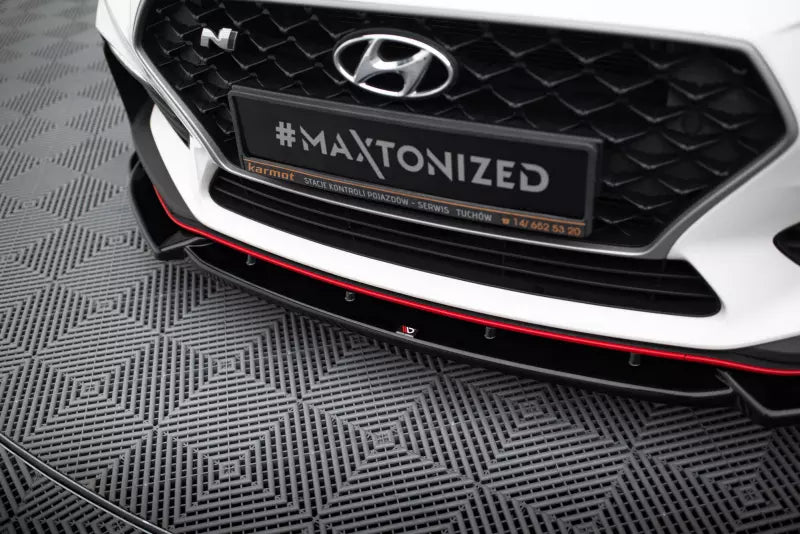 Maxton Design Frontlippe V.5 für Hyundai I30 N Mk3 Hatchback/ Fastback Hochglanz schwarz – Ansicht 3